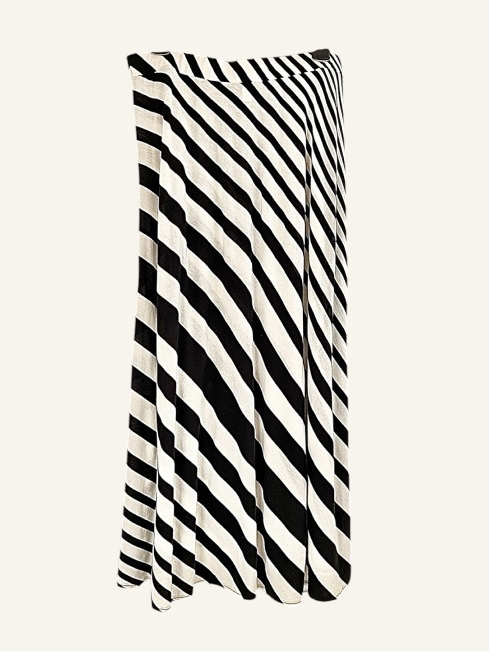 ✨Lane Bryant Black & Ivory Striped Maxi Skirt | Nautical Resort Style | Sz 14/16 - Picture 3 of 5
